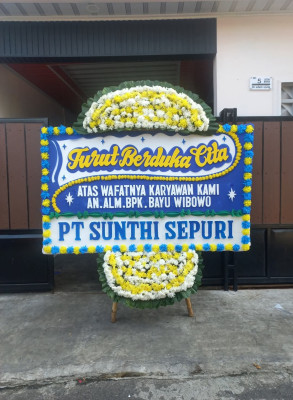 Papan Bunga Duka di Talagamori