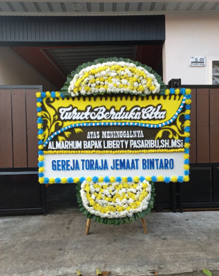 Papan Bunga Duka di Talagamori